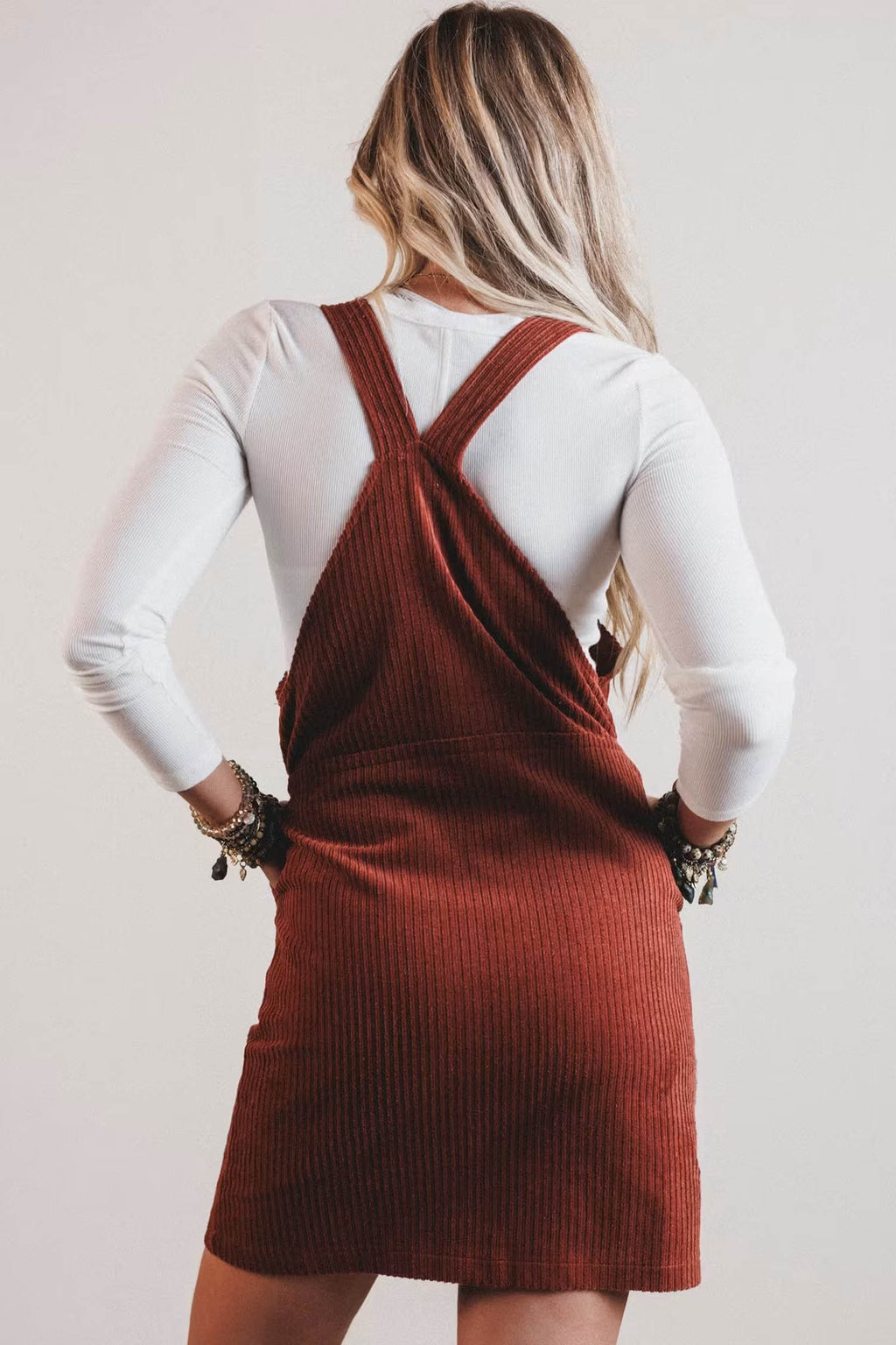 Sylvie Moss Corduroy Zip-Up Dress