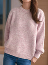 Hazel Blues® |  Round Neck Long Sleeve Sweater
