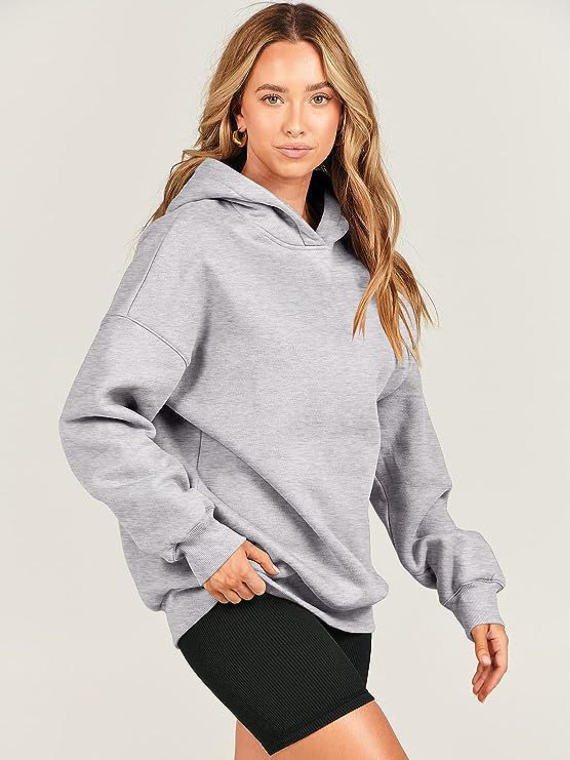 Hazel Blues® |  Dropped Shoulder Long Sleeve Hoodie