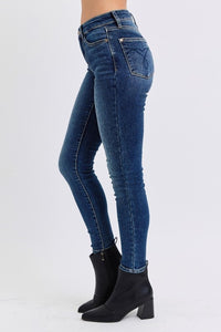 Hazel Blues® |  Judy Blue Run Mid-Rise Waist Skinny Jeans with Thermal Lining