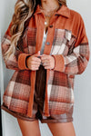 Hazel Blues® |  Plaid Button Up Long Sleeve Jacket