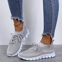 Hazel Blues® |  Breathable Mesh Lace Up Sneakers