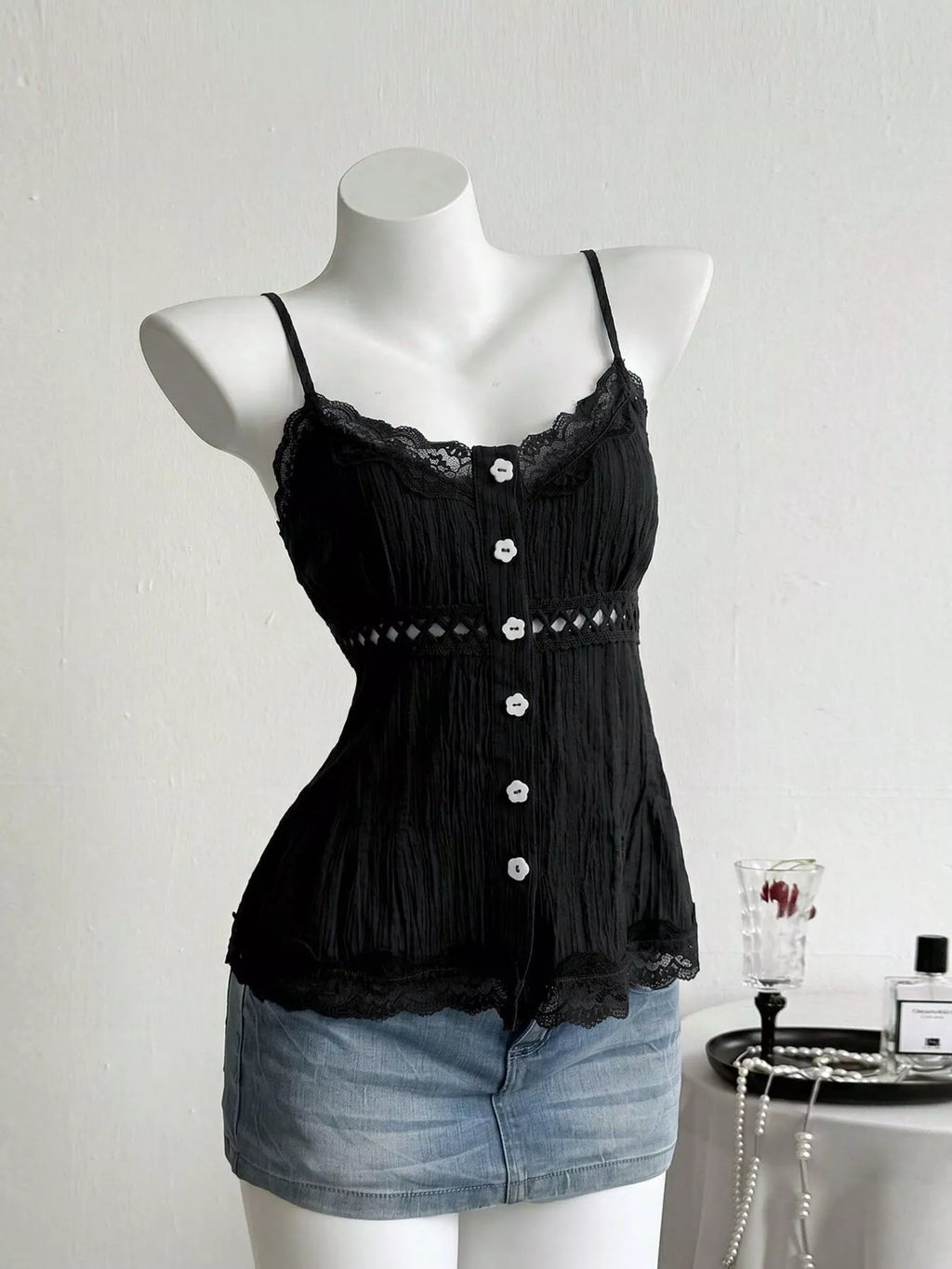 Lace Trim Cami – Hazel Blues®