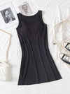 Hazel Blues® |  Round Neck Wide Strap Mini Tank Dress with Bra