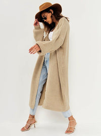 Hazel Blues® |  Open Front Long Sleeve Longline Cardigan