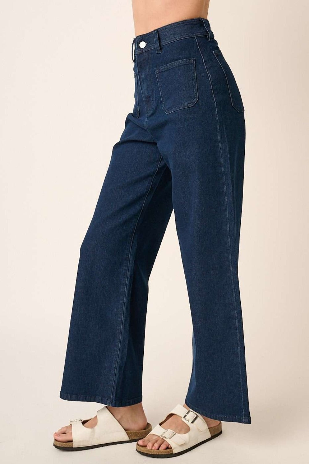 Hazel Blues® |  Mittoshop High Waist Wide Leg Jeans