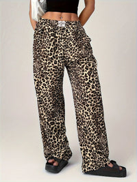 Hazel Blues® |  Leopard Wide Leg Pants with Pockets