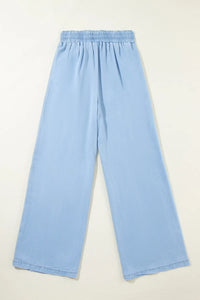 Hazel Blues® |  Drawstring Wide Leg Jeans