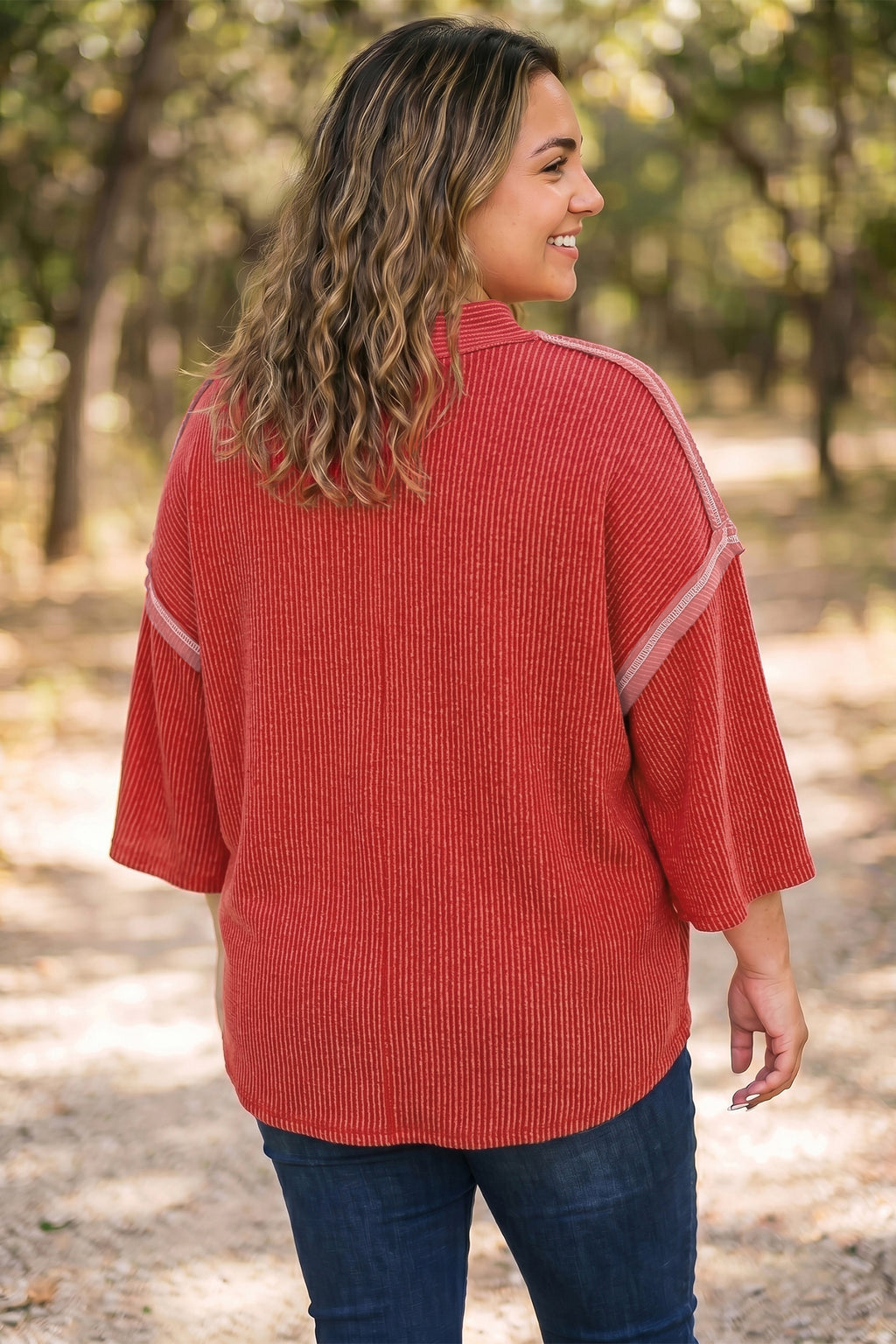 Pretty Little Mood Ribbed Blouse
