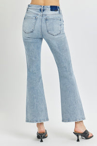 Hazel Blues® |  RISEN High Rise Ankle Flare Jeans