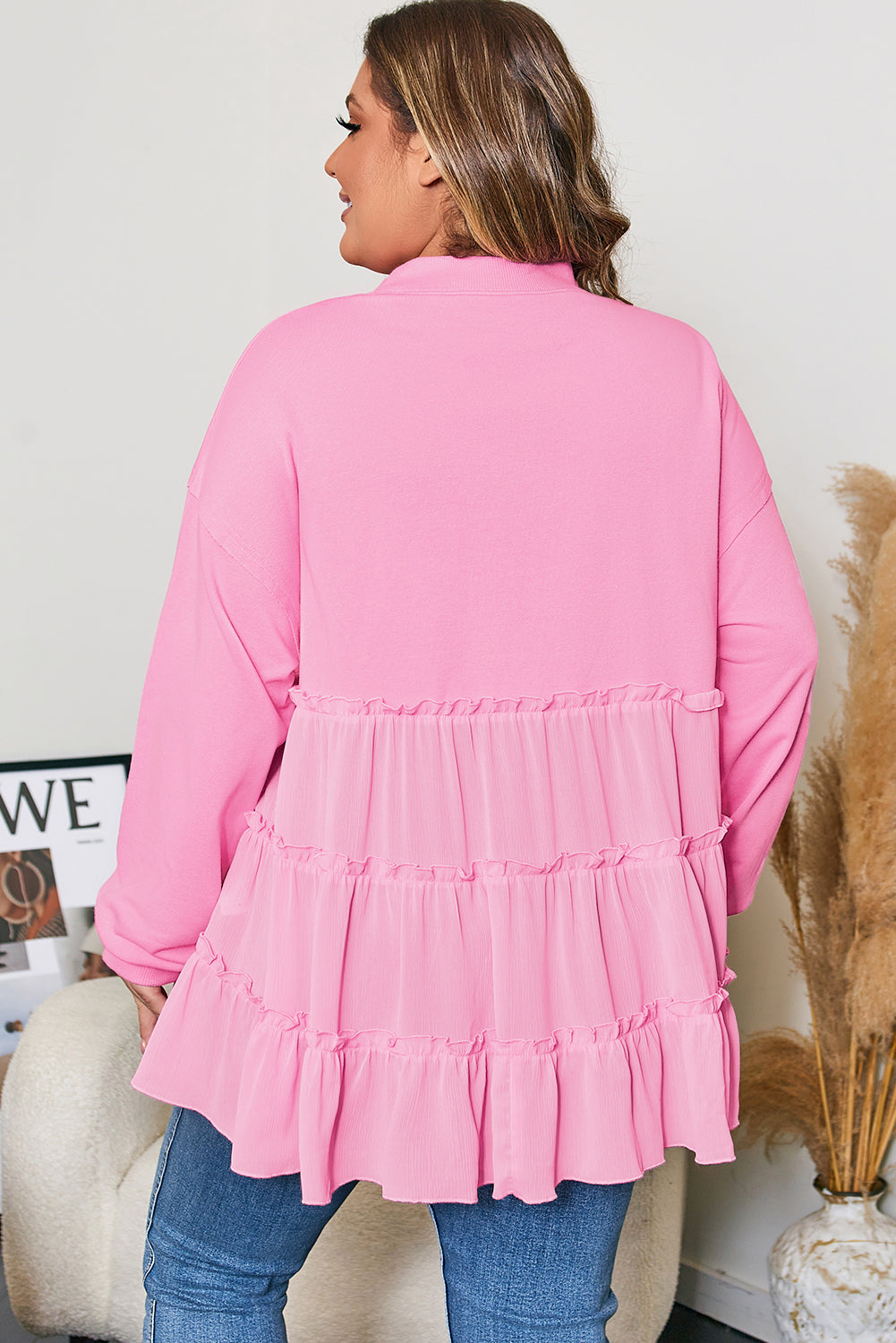 Nora Faith Ribbed Tiered Top