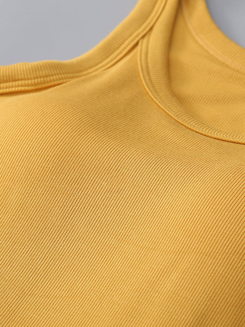 Hazel Blues® |  Round Neck Tank with Bra