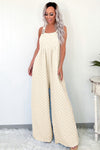 Hazel Blues® |  Beau Blue Checkered Pocketed High Waist Wide Leg Overall
