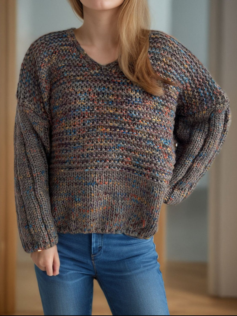 Hazel Blues® |  Dropped Shoulder Long Sleeve Sweater