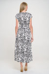 Hazel Blues® |  RENEE C Printed Smocked Waist Maxi Dress