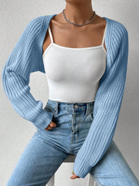 Hazel Blues® |  Honey Open Front Long Sleeve Cropped Cardigan