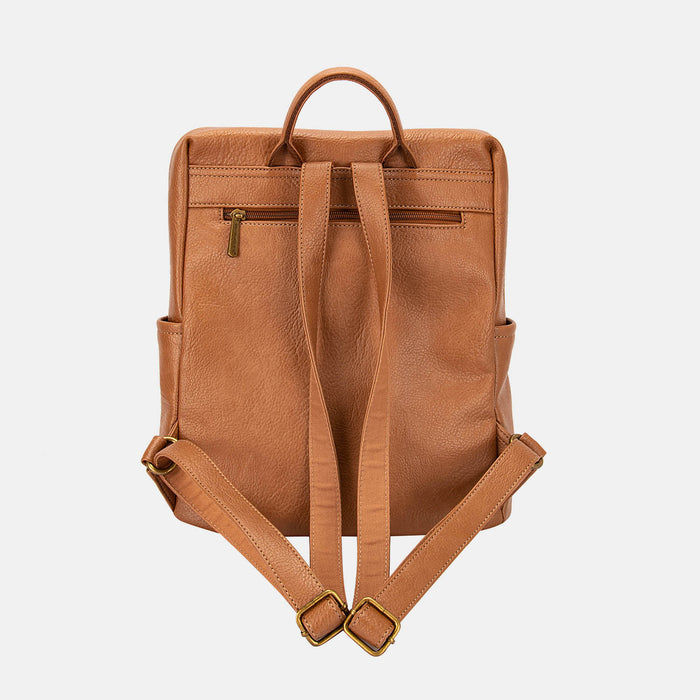 Hazel Blues® |  David Jones PU Leather Backpack Bag