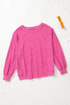 Hazel Blues® |  Round Neck Long Sleeve Sweatshirt