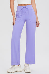 Hazel Blues® |  Basic Bae Drawstring High Waist Pants with Pockets