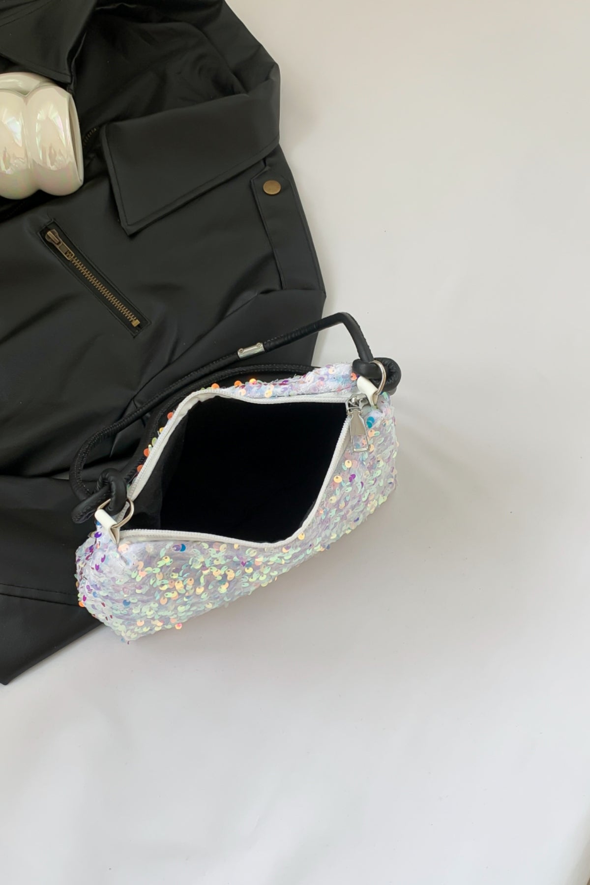 Hazel Blues® |  Sequin Double Strap Shoulder Bag