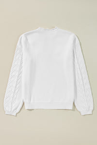 Hazel Blues® |  Daisy Notched Long Sleeve Sweater