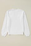 Hazel Blues® |  Daisy Notched Long Sleeve Sweater
