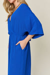 Hazel Blues® | Double Take Half Sleeve Wide Leg Jumpsuit