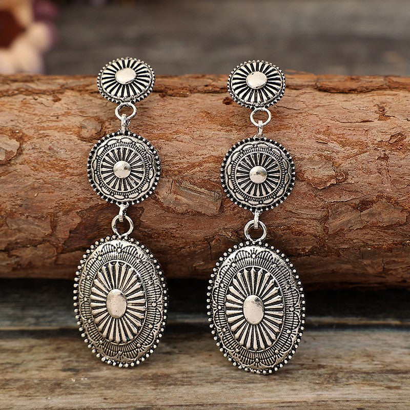 Hazel Blues® |  Vintage Alloy Dangle Earrings