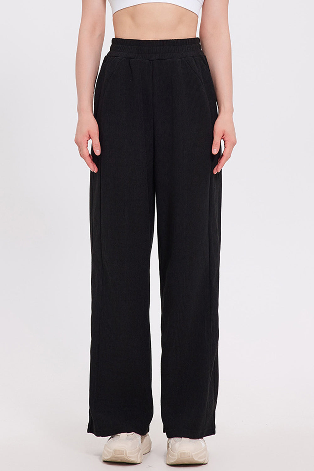 Hazel Blues® |  Basic Bae Elastic Waist Wide Leg Pants