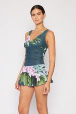 Hazel Blues® | Clear Waters Swim Dress in Aloha Forest: Adult