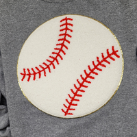 Hazel Blues® |  Large Baseball Chenille Patch Tee