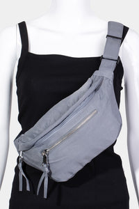 Hazel Blues® |  Fame Multi Pocket Nylon Crossbody Bag