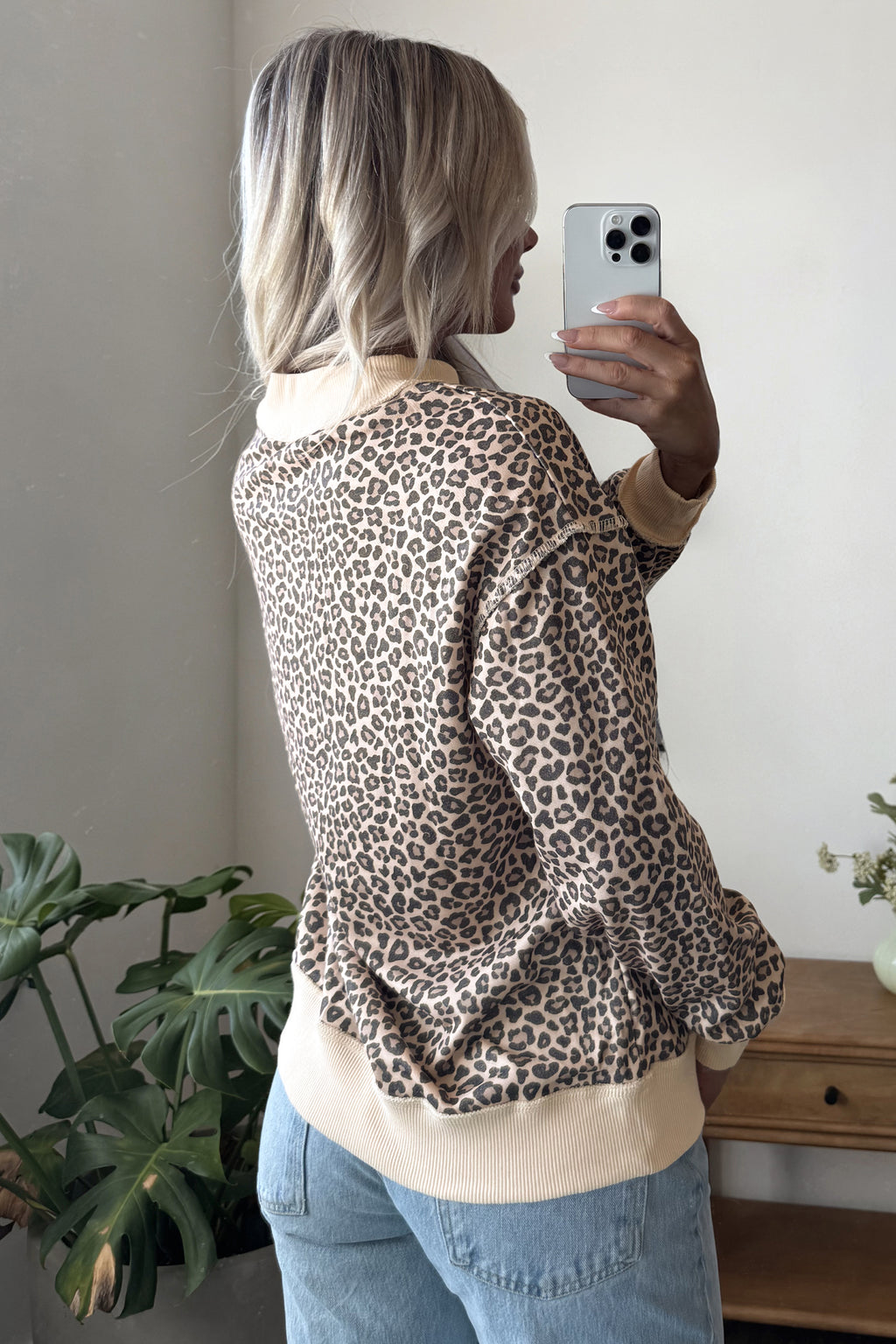 Piper Quinn Multicolor Leopard Sweatshirt