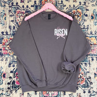 Hazel Blues® |  He is Risen Embroidered Sweatshirt