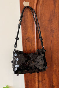 Hazel Blues® |  Sequin Knotted Straps Shoulder Bag