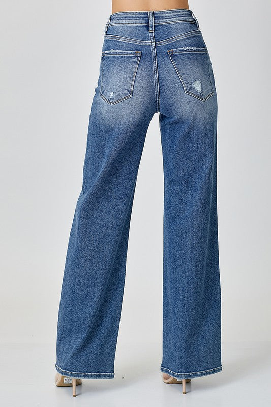 Hazel Blues® |  RISEN High Waist Jeans with Pockets