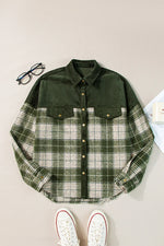 Hazel Blues® |  Plaid Button Up Long Sleeve Jacket