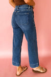 Hazel Blues® |  Breen Cropped High Rise Wide Leg Jeans