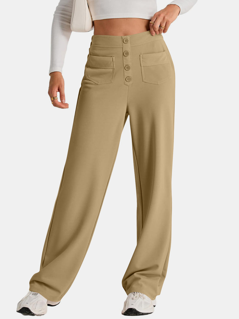 Hazel Blues® |  High Waist Wide Leg Pants