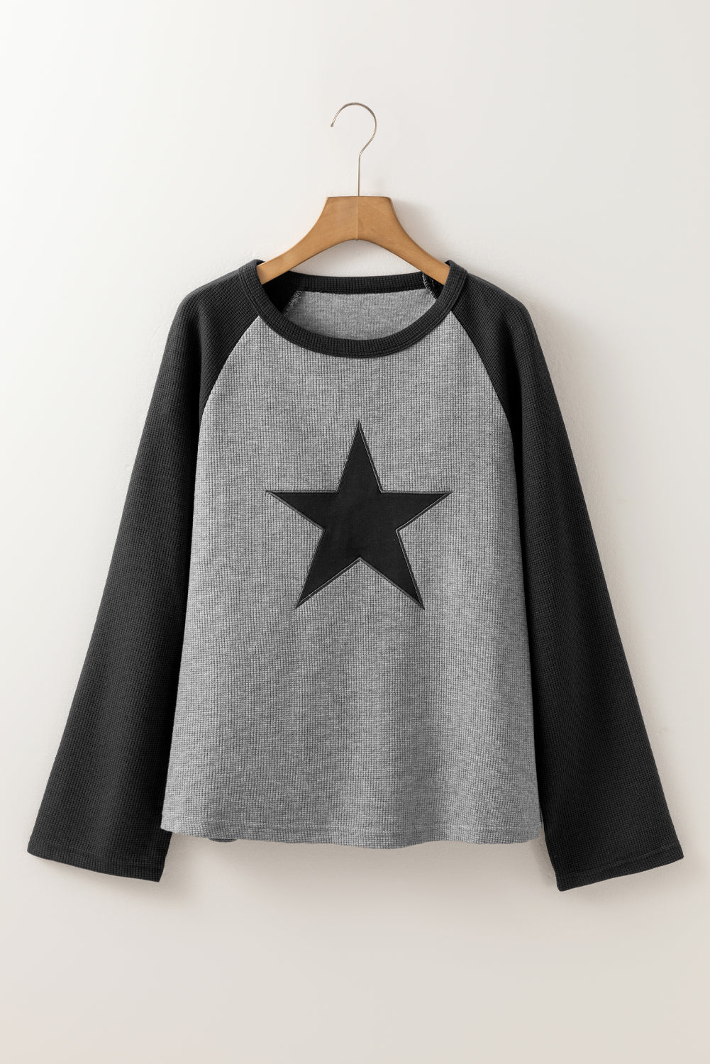 Hazel Blues® |  Star Round Neck Raglan Sleeve Top