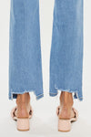 Hazel Blues® |  Kancan High Waist Raw Hem Straight Jeans