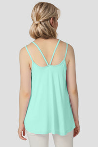 Hazel Blues® |  Basic Bae Bamboo Scoop Neck Double Spaghetti Straps Cami