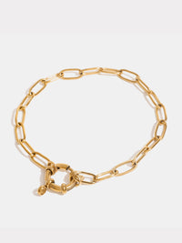 Hazel Blues® |  18K Gold-Plated Stainless Steel Chain Bracelet