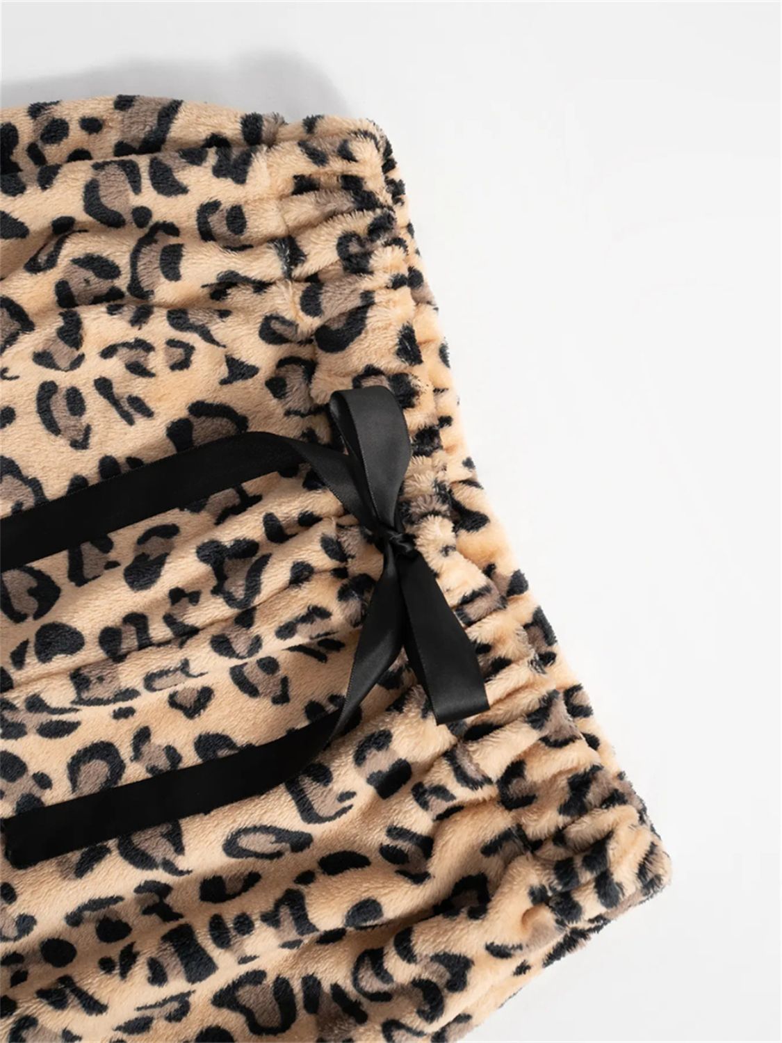 Hazel Blues® |  Leopard Wide Leg Plush Pants