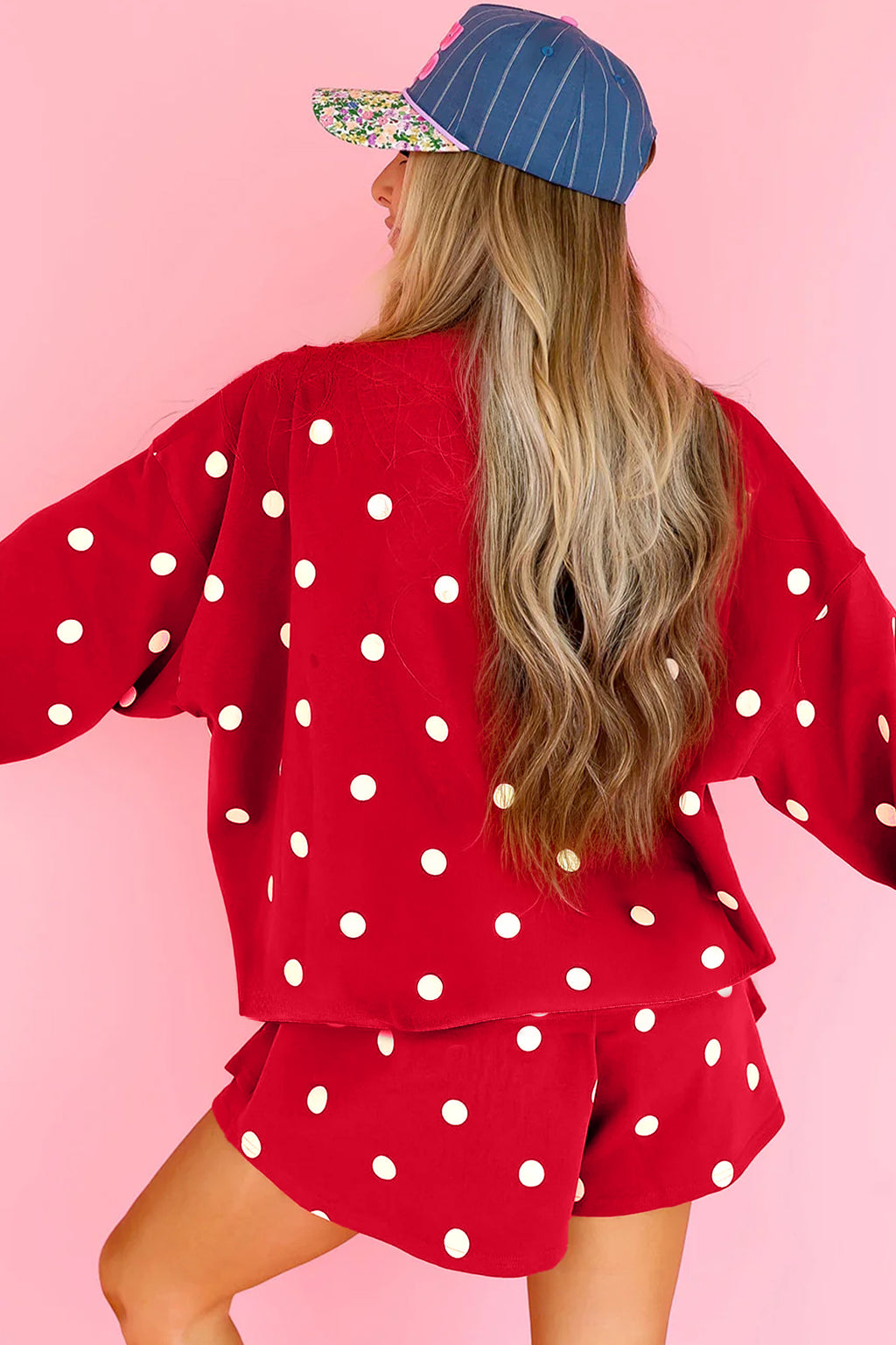 Nora Belle Red Polka-Dot Skort Set