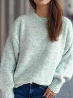 Hazel Blues® |  Round Neck Long Sleeve Sweater