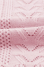 Hazel Blues® |  Openwork Round Neck Long Sleeve Sweater