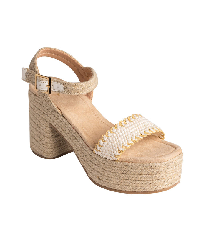 Hazel Blues® |  Elise Wedge in Off White