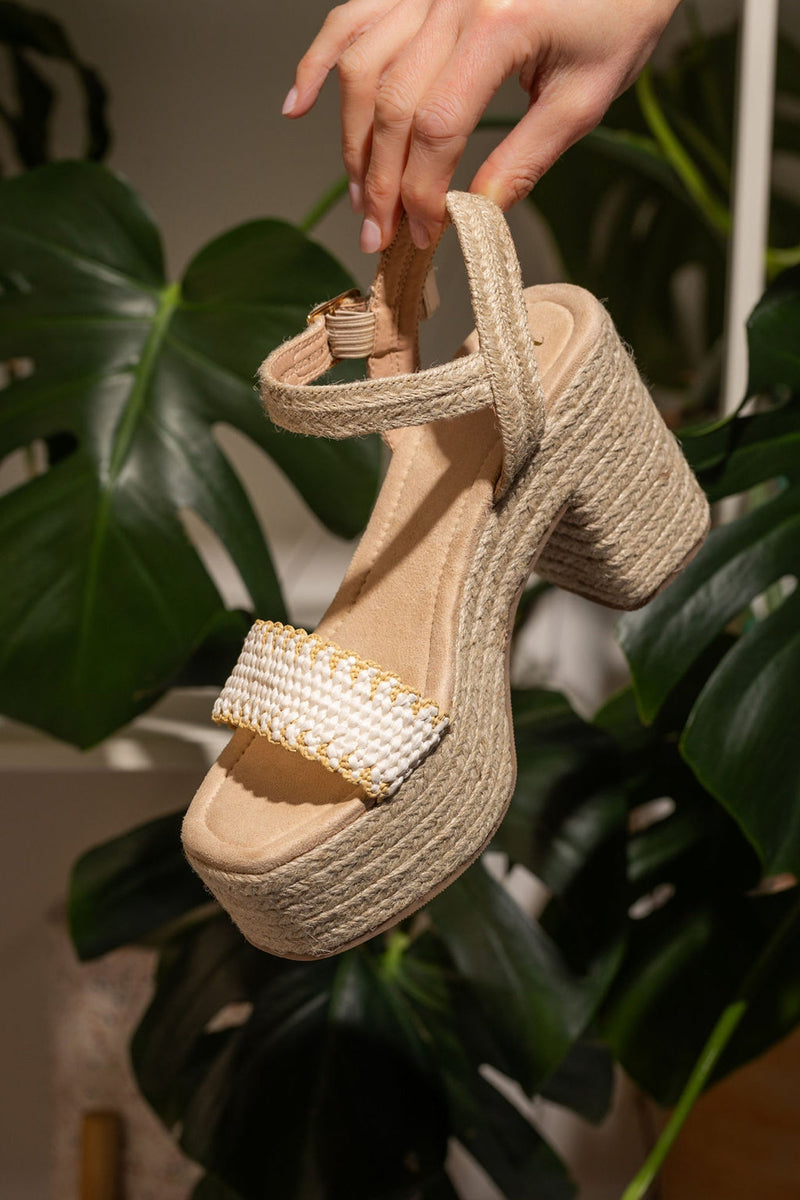 Hazel Blues® |  Elise Wedge in Off White