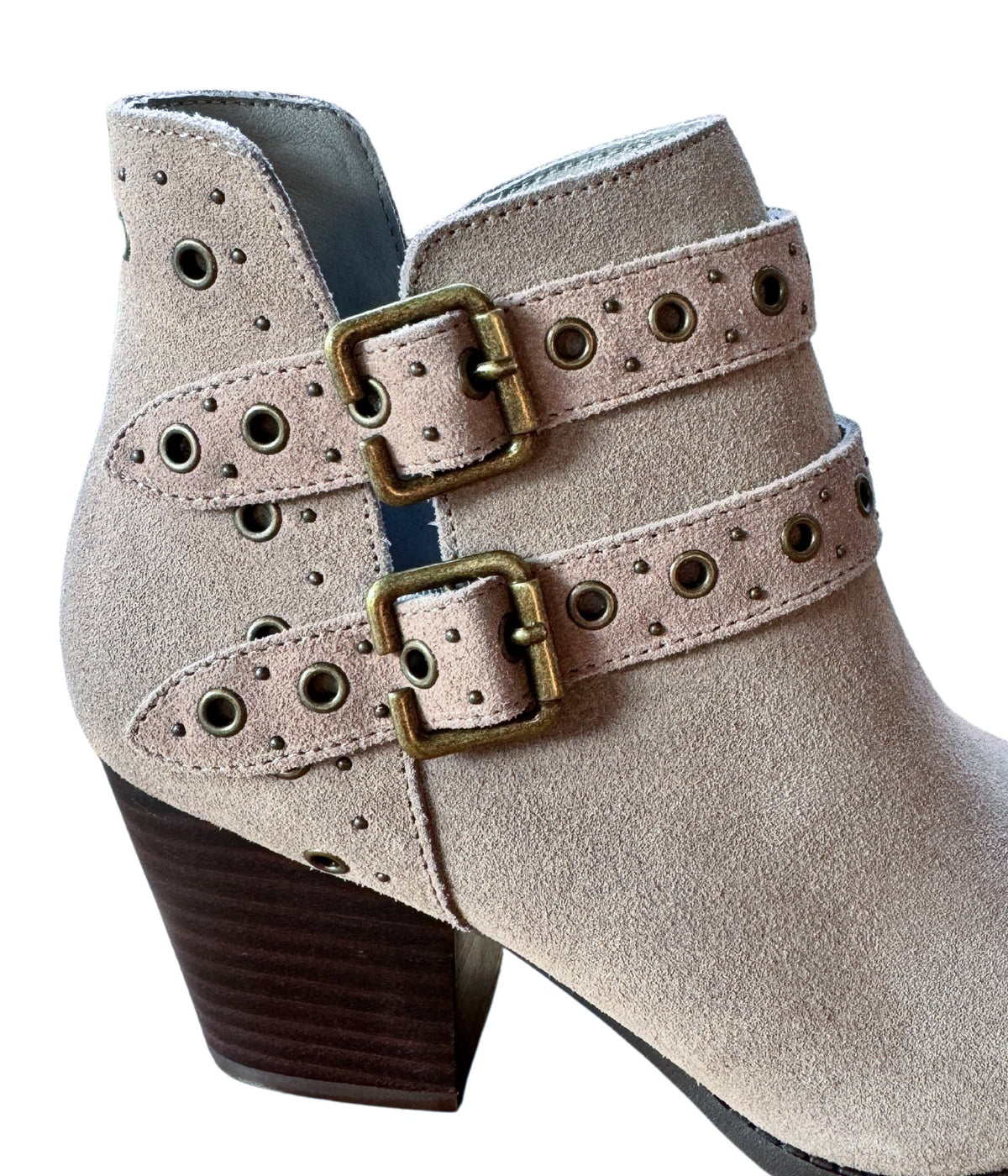 Hazel Blues® |  Elsa Leather Ankle Boot in Taupe